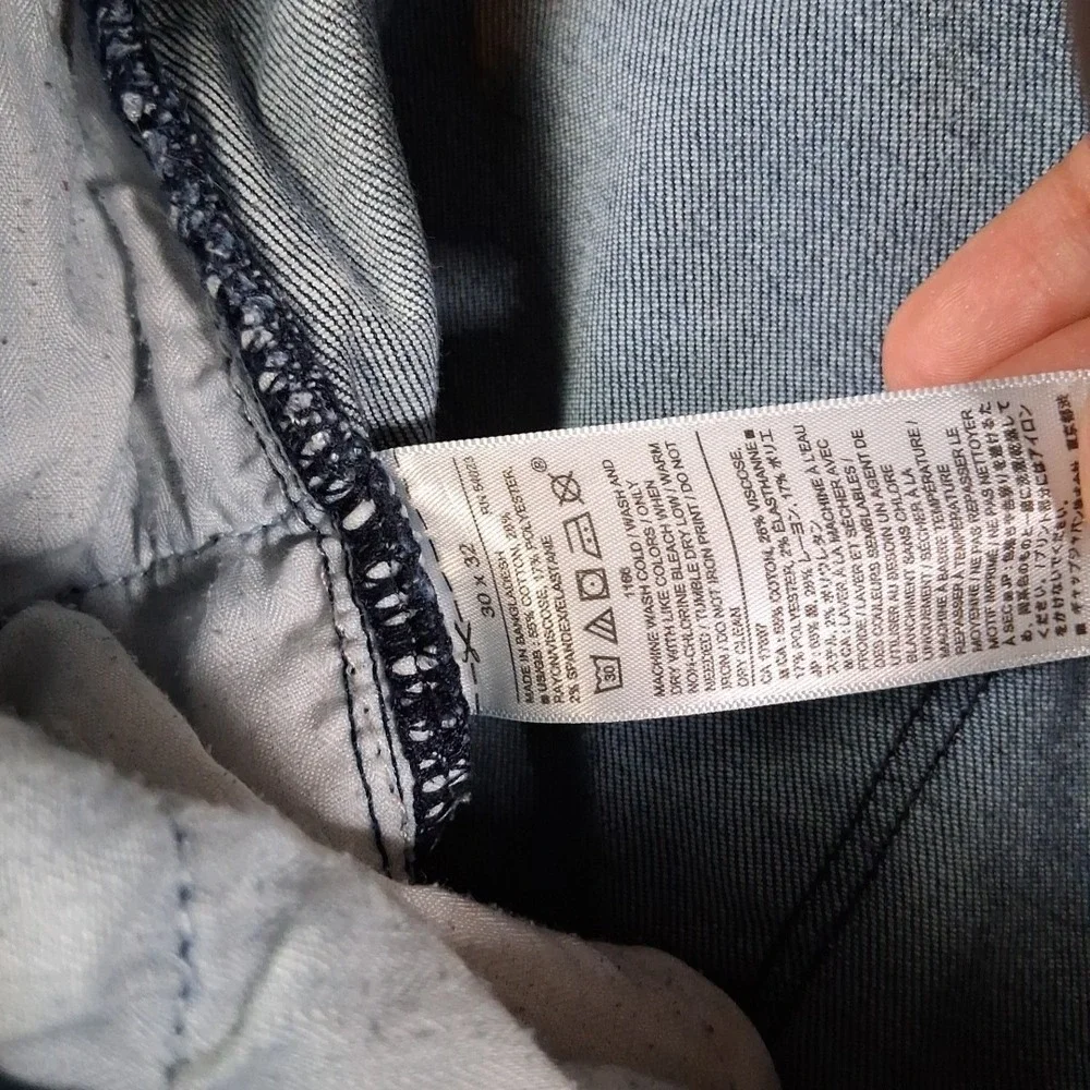 Banana Republic Travel Jeans Slim Fit Mens 30x32 Dark Blue Wash‎ Stretch Denim